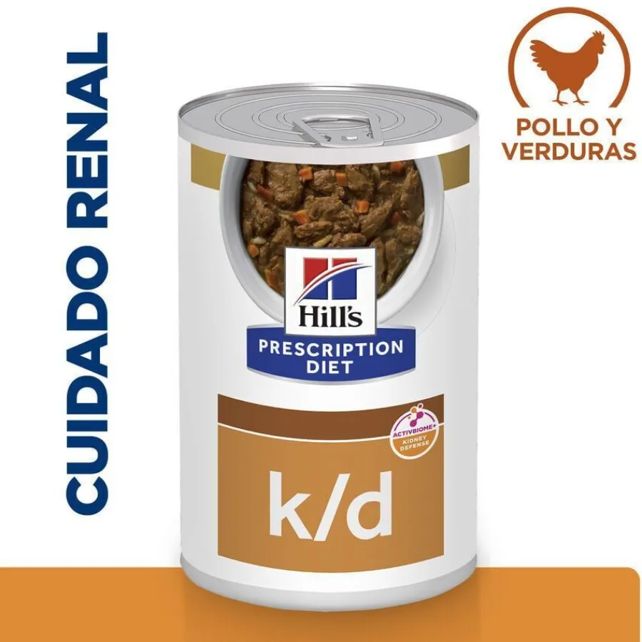 Hill's Prescription Diet Kidney Care k/d Pollo y verduras en estofado lata para perros Sale
