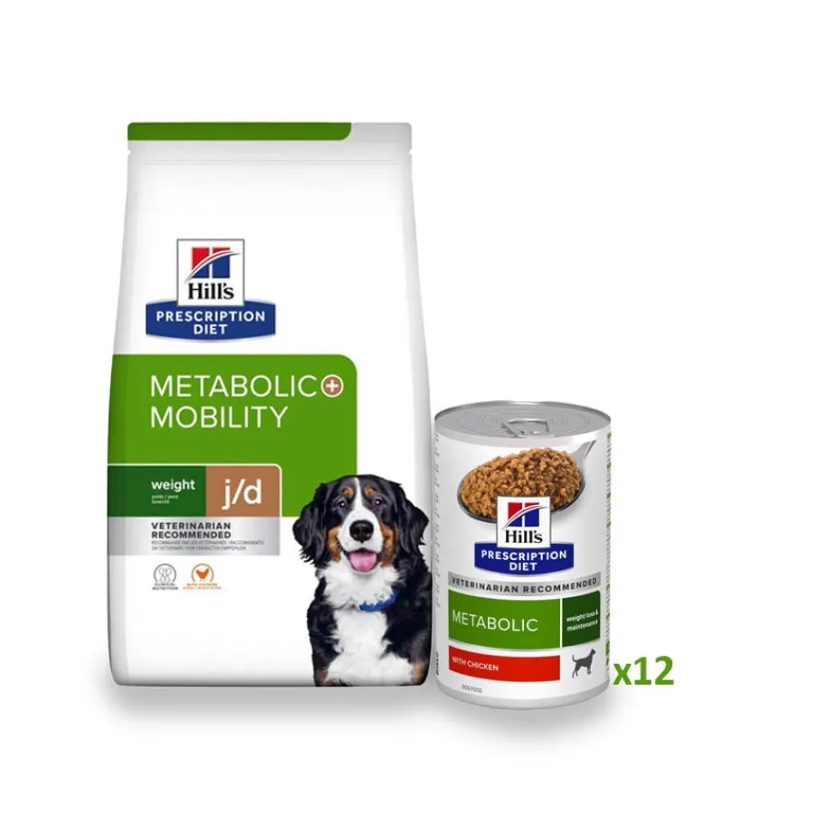 Hill's Prescription Diet Metabolic + Mobility Pack Pienso y Latas para perros Outlet
