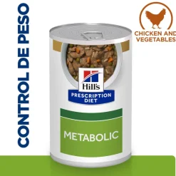 Hill's Prescription Diet Metabolic Estofado de Pollo y Vegetales lata para perros Hot