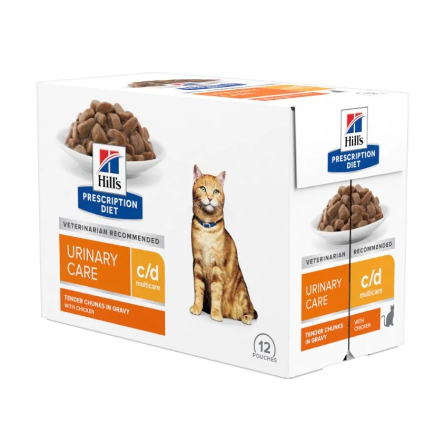 Hill's Prescription Diet Urinary Care c/d Pollo sobre para gatos Outlet