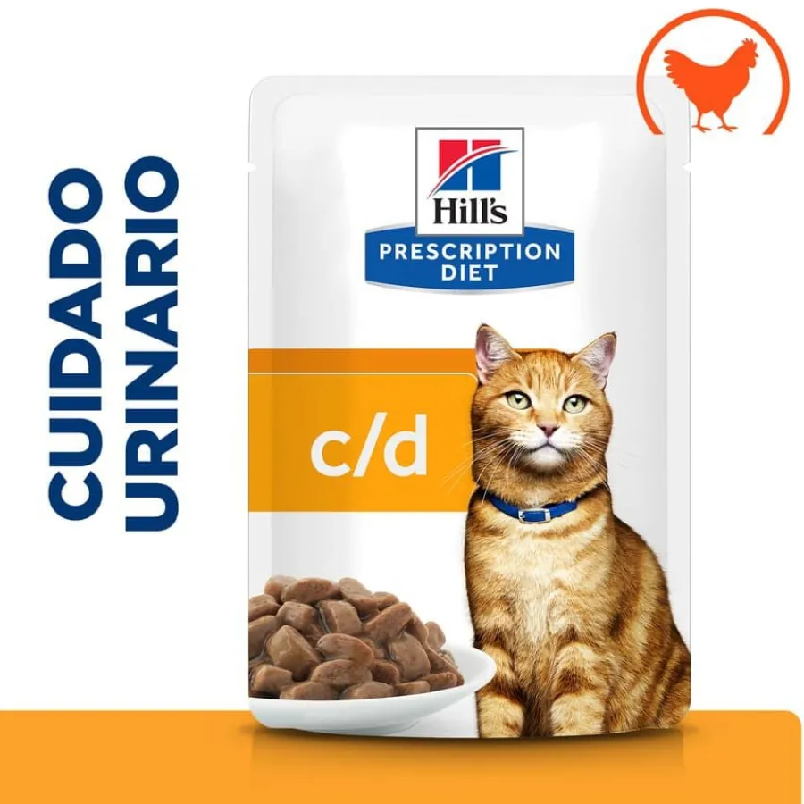 Hill's Prescription Diet Urinary Care c/d Pollo sobre para gatos Outlet