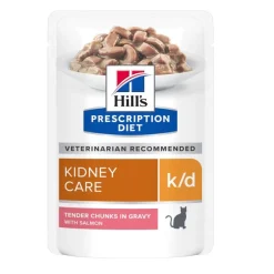 Hill's Prescription k/d Diet Kidney Care Salmón sobre en salsa para gatos New