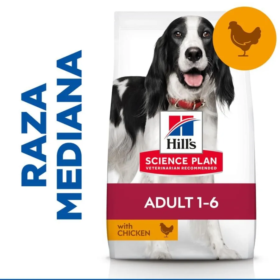 Hill's Science Plan Adult Medium Pollo pienso para perros Discount