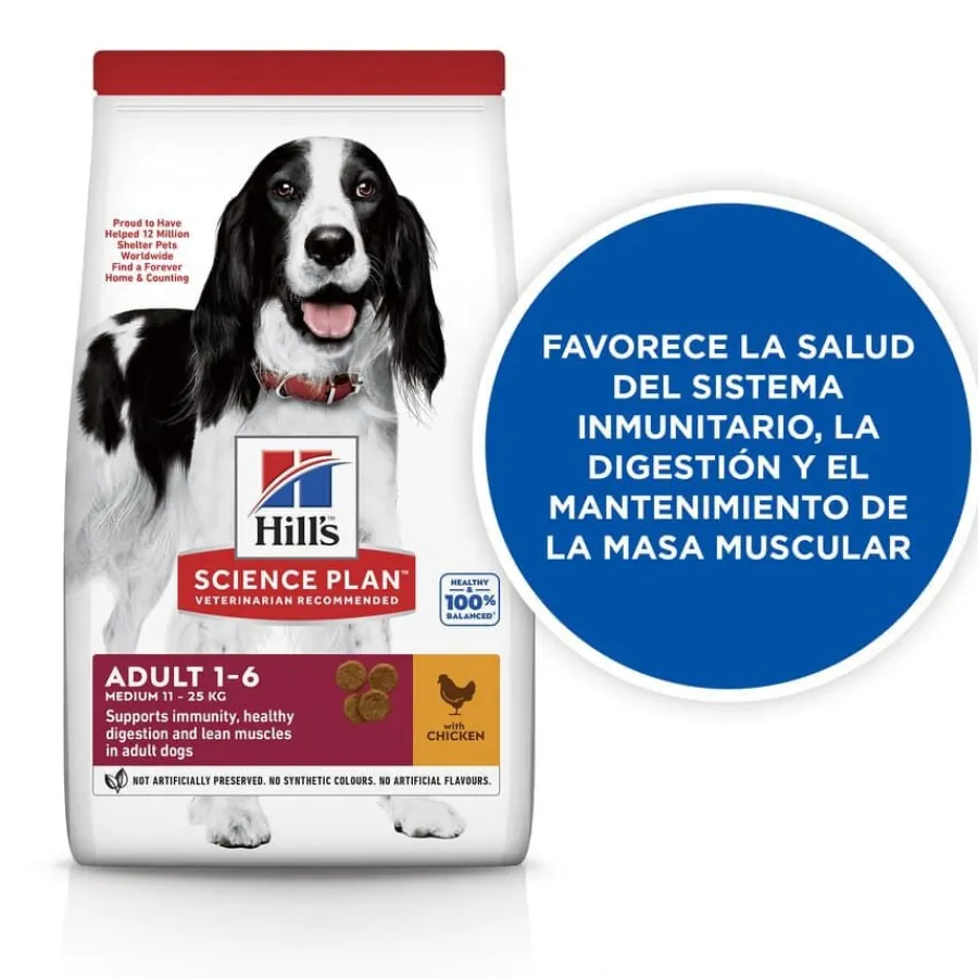 Hill's Science Plan Adult Medium Pollo pienso para perros Discount