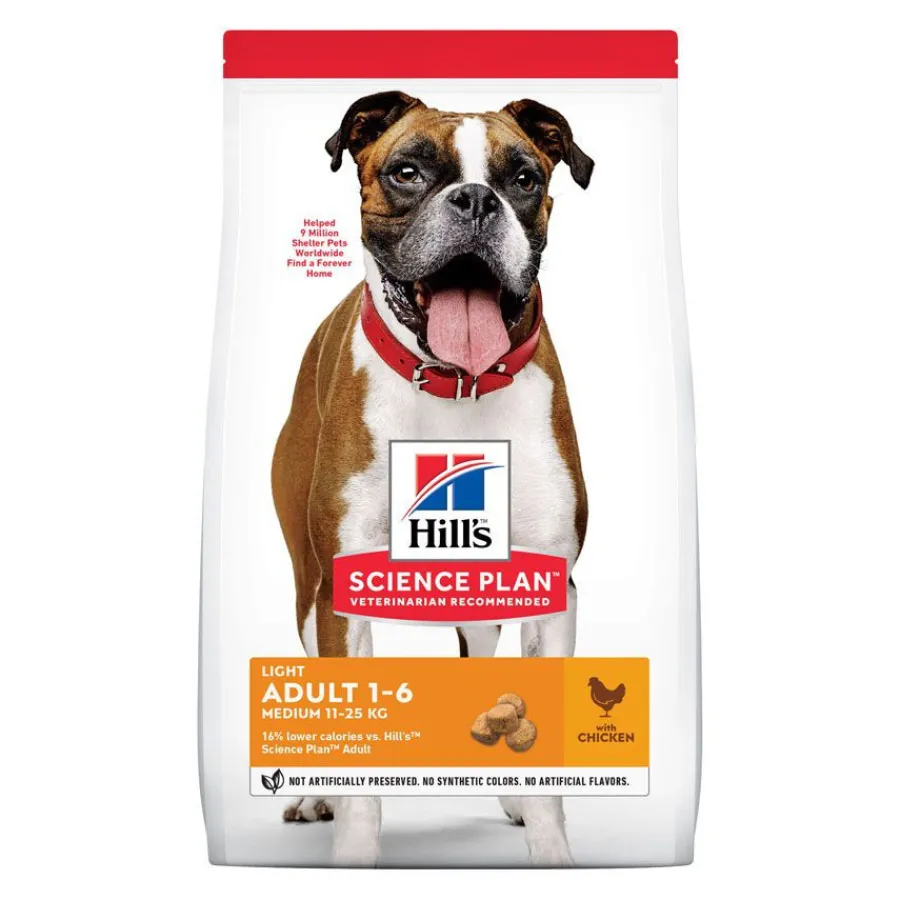 Hill's Science Plan Adult Light Medium Pollo pienso para perros Best