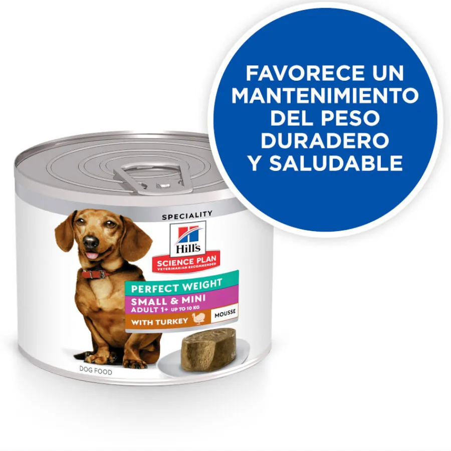 Hill's Science Plan Adult Small y Mini Perfect Weight Mousse de Pavo lata para perros Discount