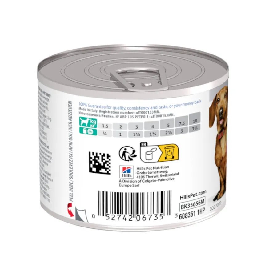 Hill's Science Plan Adult Small y Mini Perfect Weight Mousse de Pavo lata para perros Discount