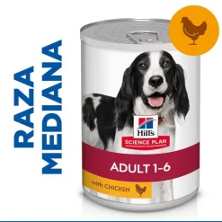 Hill's Science Plan Adult pollo lata para perros Hot