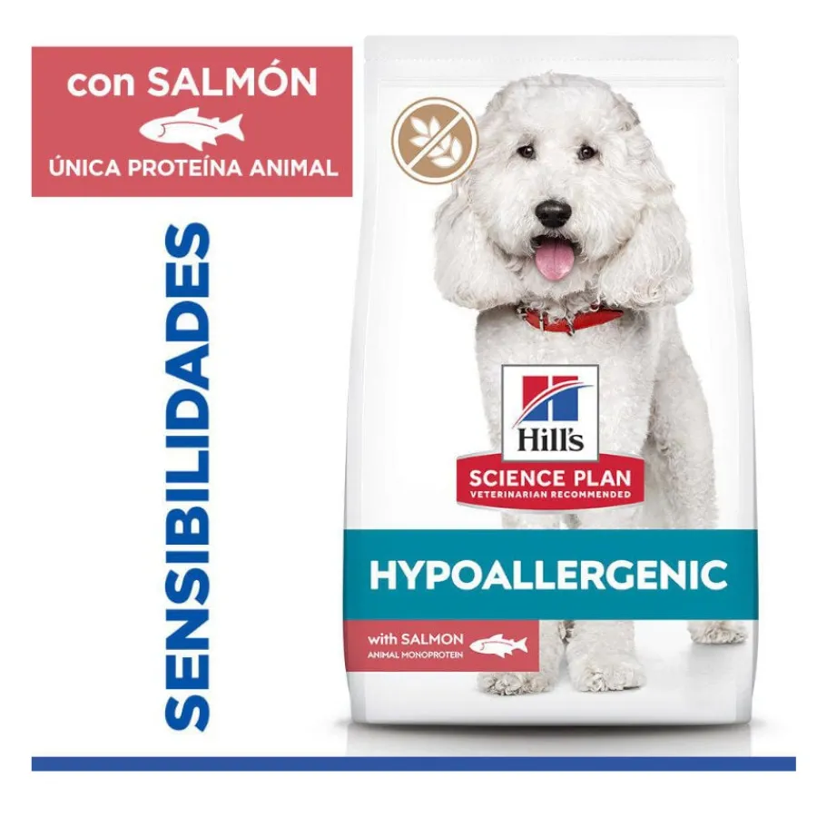 Hill's Science Plan Adult Medium Hypoallergenic Salmón pienso para perros Hot