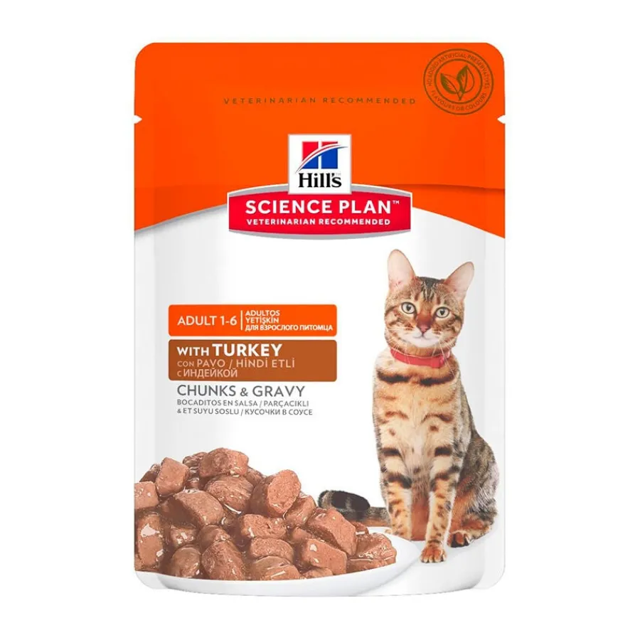 Hill's Science Plan Adult Pavo sobre para gatos Sale