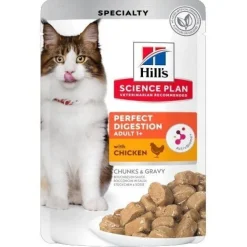 Hill's Science Plan Adult Perfect Digestion Pollo comida húmeda para gatos Sale