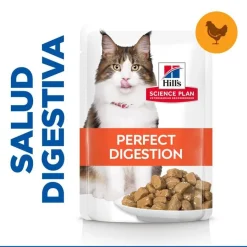 Hill's Science Plan Adult Perfect Digestion Pollo comida húmeda para gatos Sale