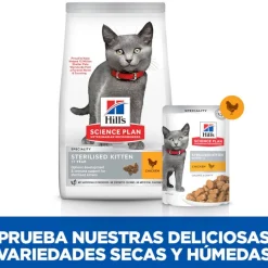 Hill's Science Plan Feline Sterilised Kitten Pollo en Salsa sobre para gatos Discount