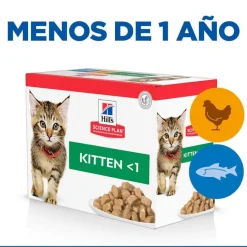 Hill's Science Plan Kitten Pollo y Pescado sobre para gatos Multipack