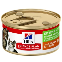 Hill's Science Plan Kitten y Mother Mousse de Pollo y Pavo lata para gatos Best