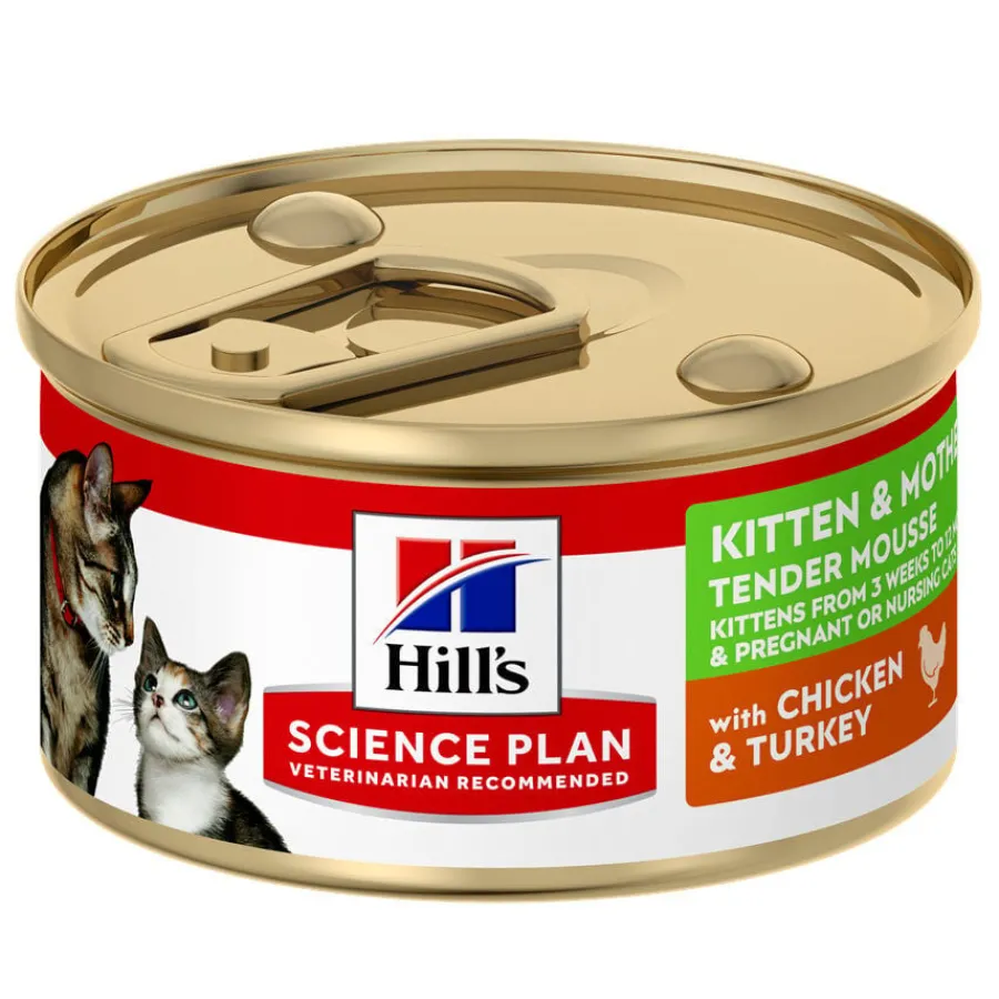 Hill's Science Plan Kitten y Mother Mousse de Pollo y Pavo lata para gatos Best