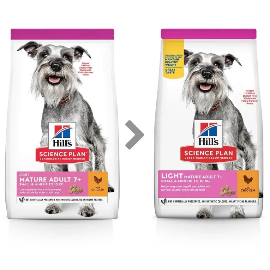 Hill's Science Plan Light Mature Adult small y mini pollo pienso para perros