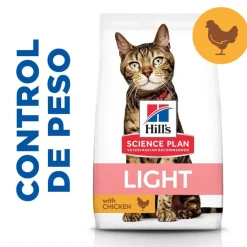 Hill's Science Plan Light Adult Pollo pienso para gatos New