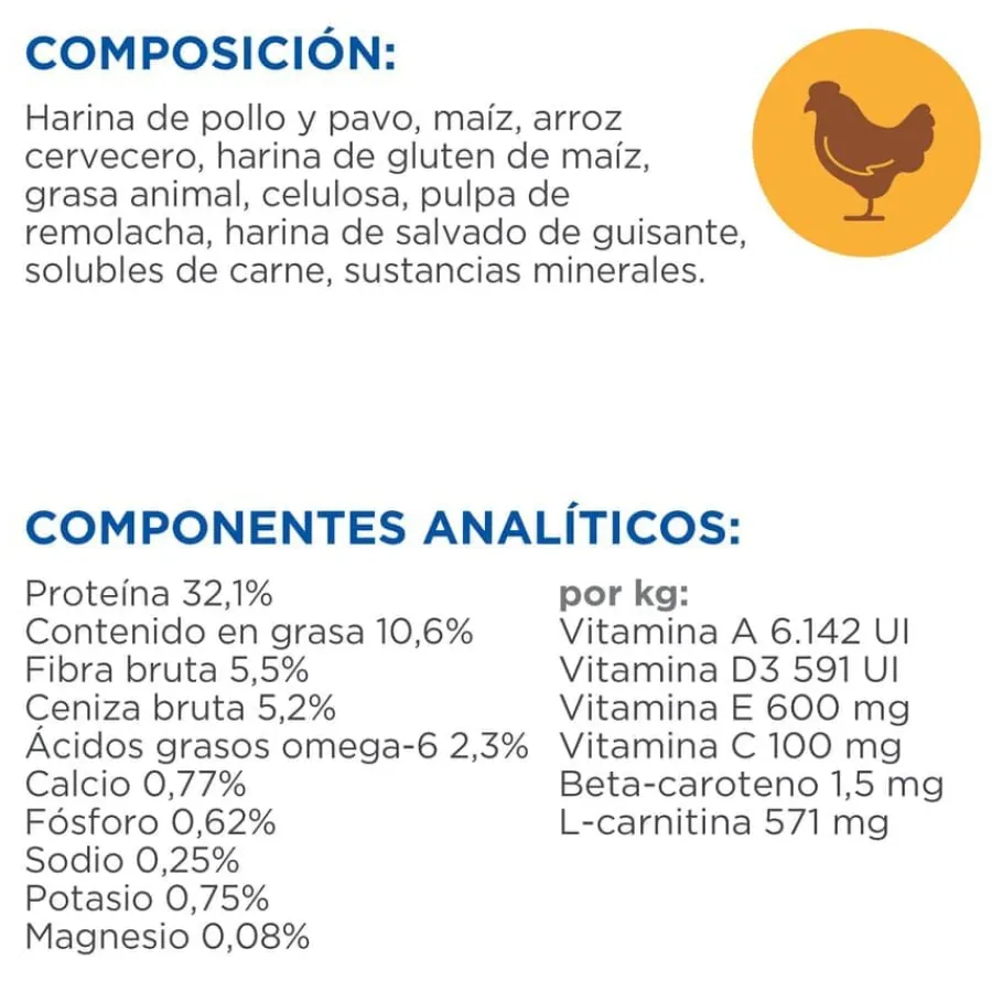 Hill's Science Plan Light Adult Pollo pienso para gatos New