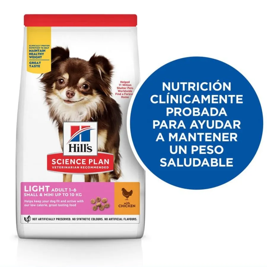 Hill's Science Plan Light Adult Small y Mini Pollo pienso para perros Best
