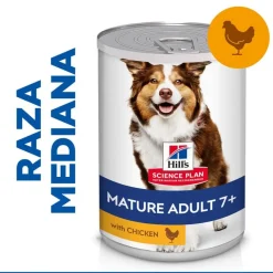 Hill's Science Plan Mature 7+ Adult pollo lata para perros Sale