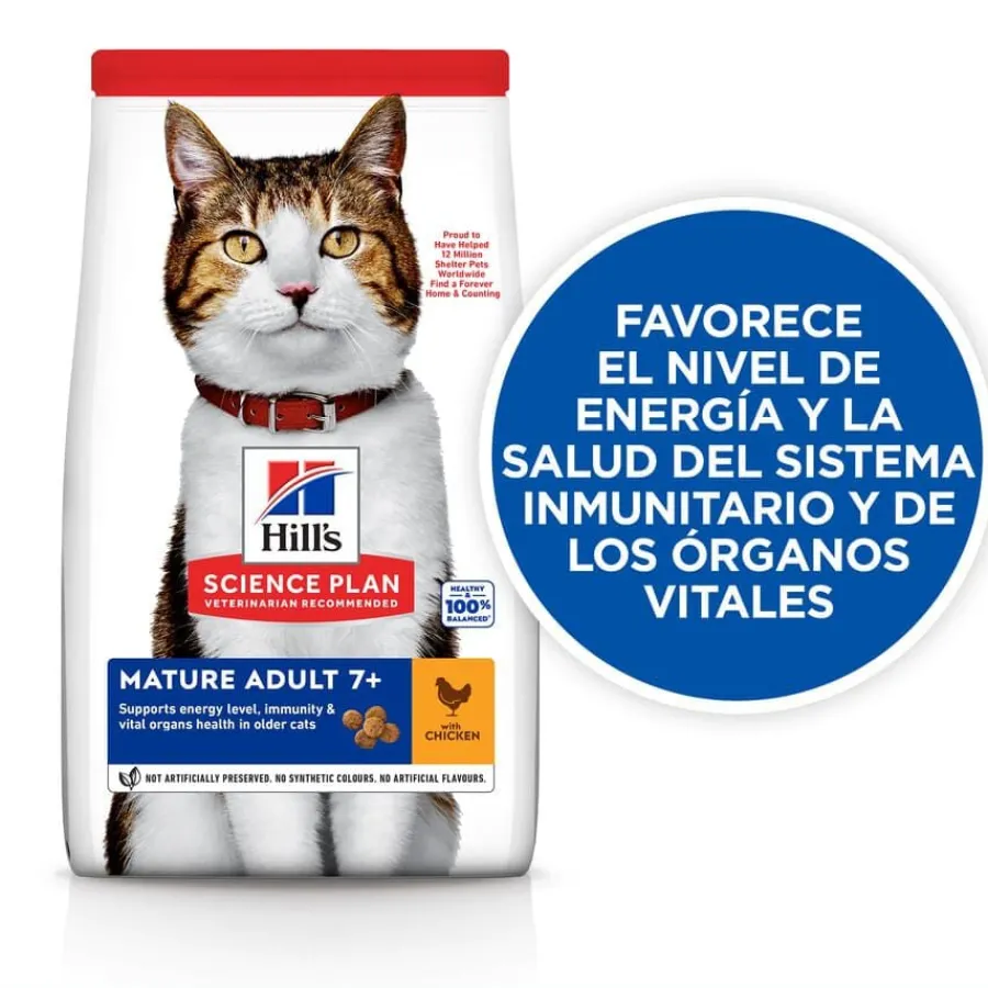 Hill's Science Plan Mature Adult 7+ Pollo pienso para gatos Clearance