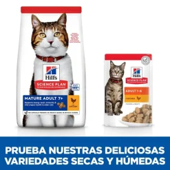 Hill's Science Plan Mature Adult 7+ Pollo pienso para gatos Clearance