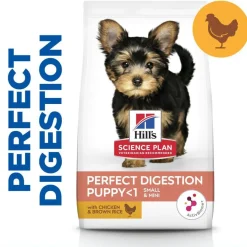 Hill's Science Plan Perfect Digestion Puppy Small y Mini Pollo y Arroz pienso para cachorros Hot