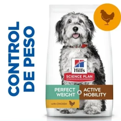 Hill's Science Plan Perfect Weight y Active Mobility pollo pienso para perros medianos Outlet