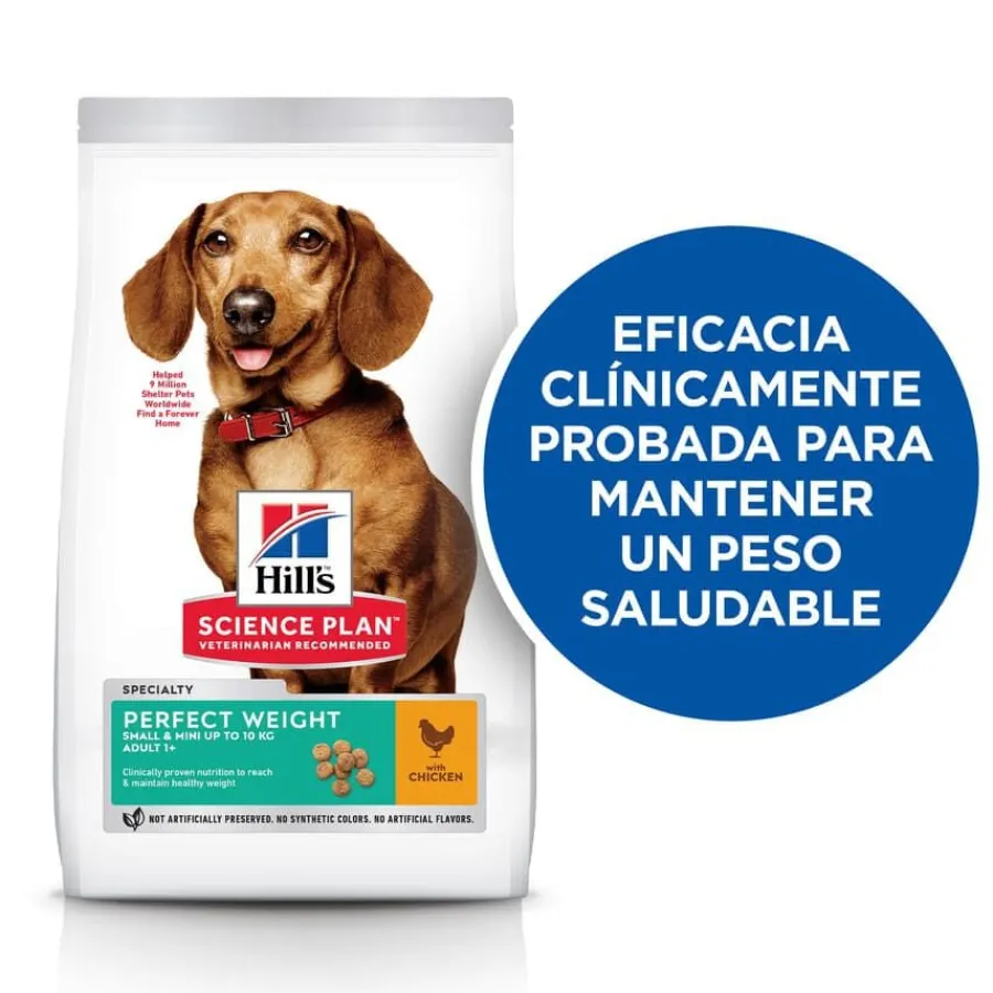 Hill's Science Plan Perfect Weight Adult Small y Mini pienso para perros