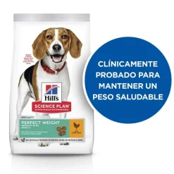 Hill's Science Plan Perfect Weight Adult Medium Pollo pienso para perros Clearance