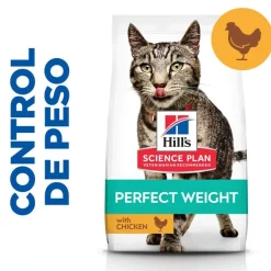 Hill's Science Plan Perfect Weight Adult pollo pienso para gatos Discount