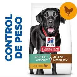 Hill's Science Plan Perfect weight y Active Mobility pollo pienso para perros grandes