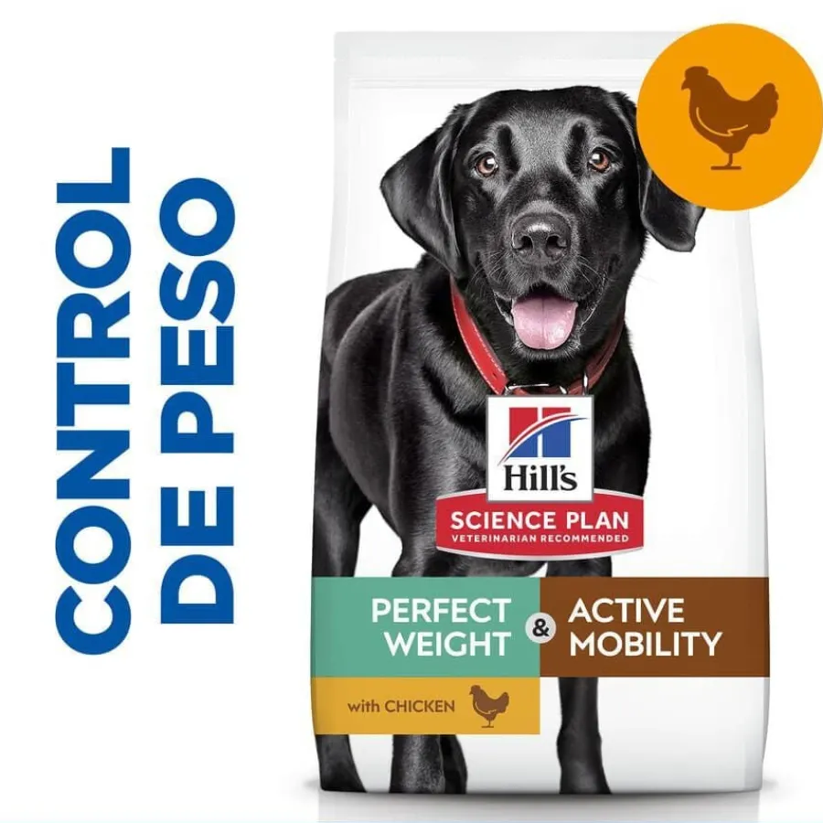 Hill's Science Plan Perfect weight y Active Mobility pollo pienso para perros grandes