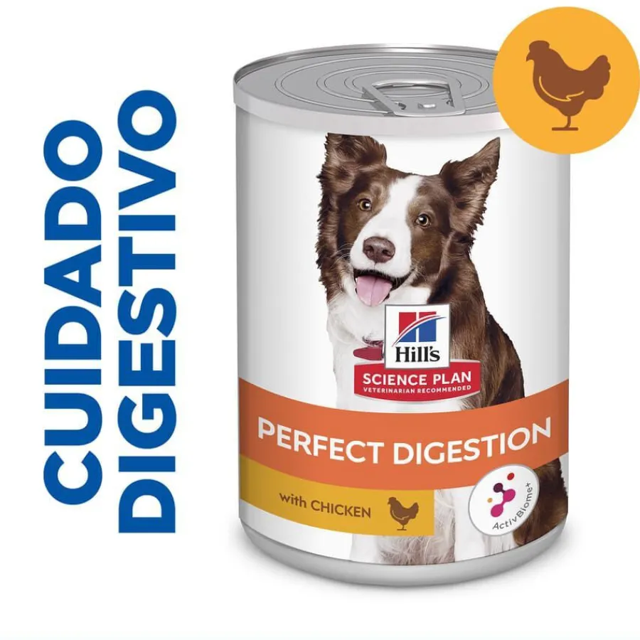 Hill's Science Plan Perfect Digestion Adult Pollo lata para perros Hot