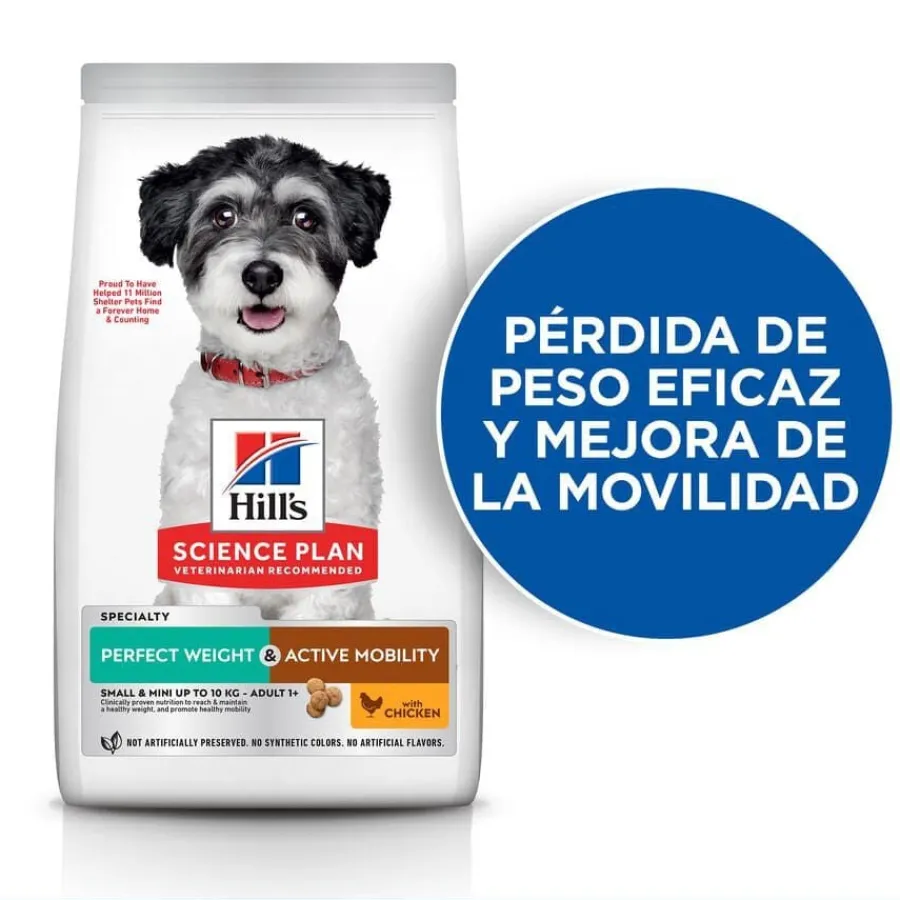 Hill's Science Plan Perfect Weight y Active Mobility Small y Mini Pollo pienso para perros Hot