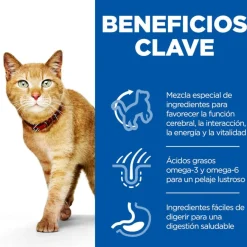 Hill's Science Plan Senior Vitality Pollo y Salmón Sobre en salsa para gatos Sale