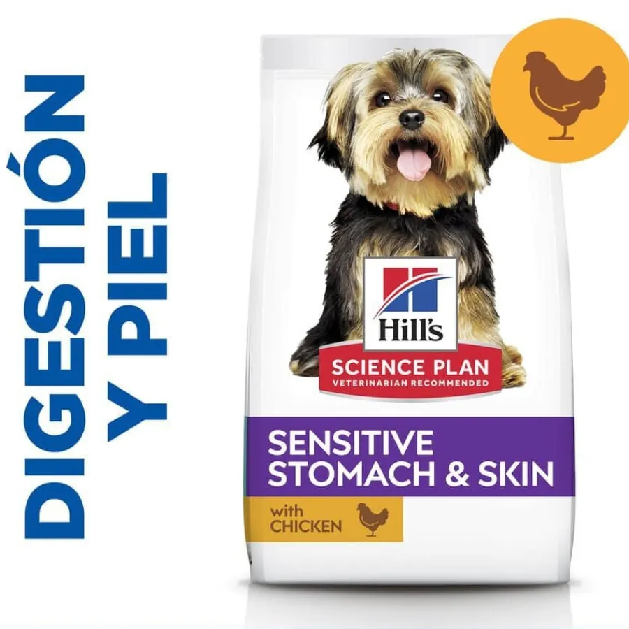 Hill's Science Plan Sensitive Stomach y Skin Small y Mini Pollo pienso para perros