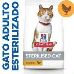 Hill's Science Plan Sterilised Adult Pollo pienso para gatos Discount