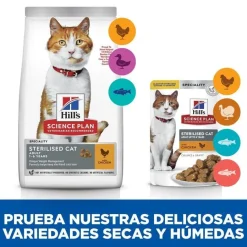 Hill's Science Plan Sterilized Young Adult Pollo sobre para gatos Hot