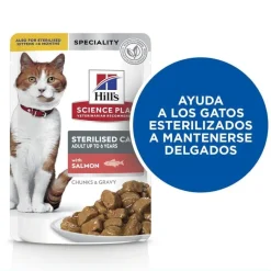 Hill's Science Plan Sterilized Young Adult Salmón sobre para gatos Hot