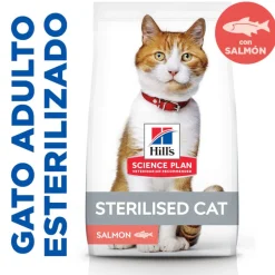 Hill's Science Plan Sterilised Adult Salmón pienso para gatos Discount