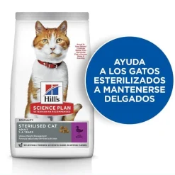 Hill's Science Plan Sterilised Young Adult Pato pienso para gatos New