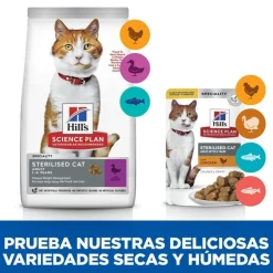 Hill's Science Plan Sterilised Young Adult Pato pienso para gatos New