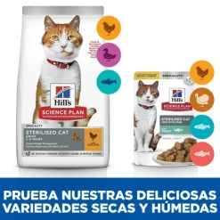 Hill's Science Plan Sterilised Young Adult Trucha Sobre en Salsa para gatos