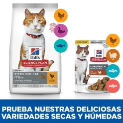 Hill's Science Plan Sterilised Young Adult Pavo Sobre en Salsa para gatos Online