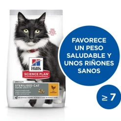 Hill's Science Plan Sterilised Mature Adult Pollo pienso para gatos Sale