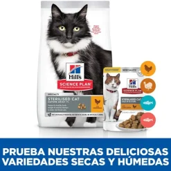 Hill's Science Plan Sterilised Mature Adult Pollo pienso para gatos Sale
