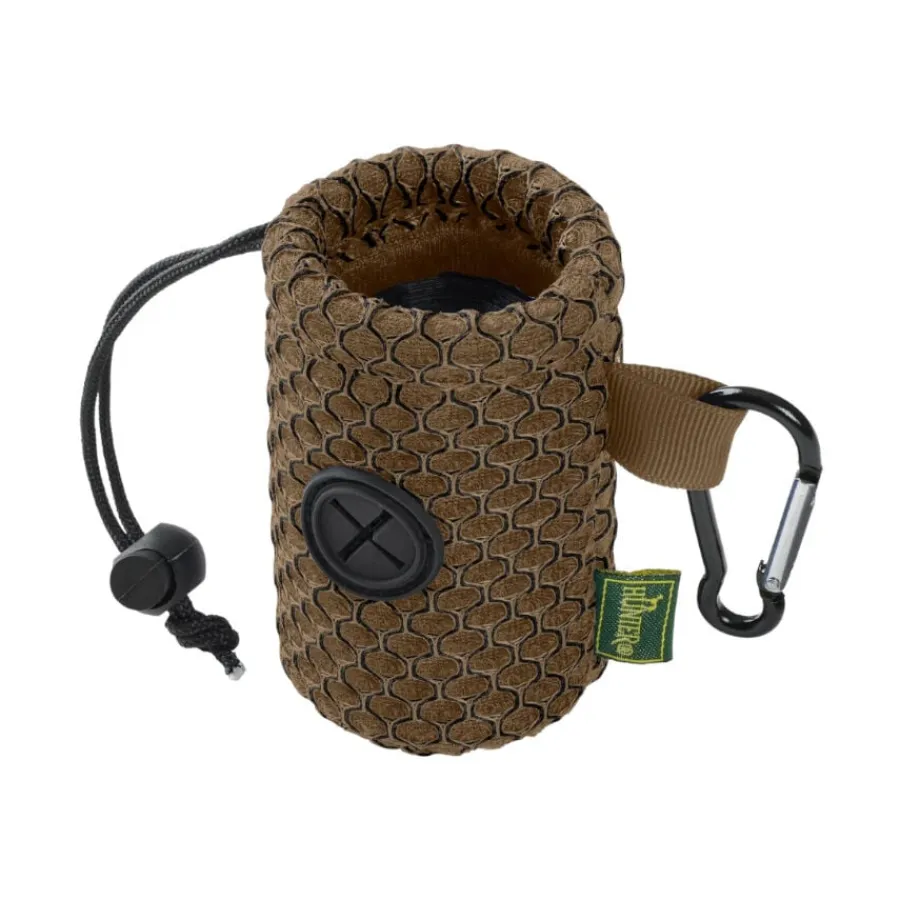 Hunter Hilo Porta Bolsas Marrón con Mosquetón para perros Best