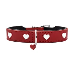 Hunter Love Collar de Cuero rojo para perros Outlet